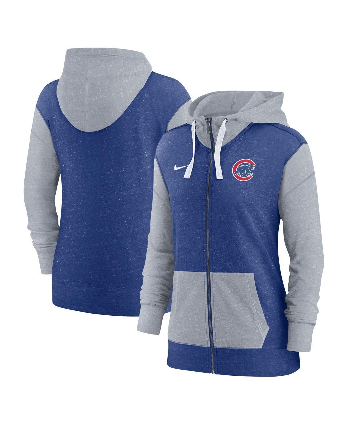 Women's Nike Royal Chicago Cubs Full-Zip Hoodie, Size: Small, Blue Product Image