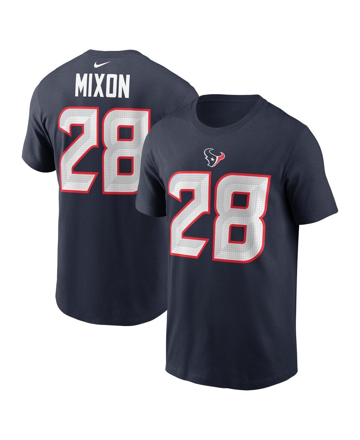 Men's Nike Joe Mixon Navy Houston Texans Player Name & Number T-Shirt, Size: XL, Blue Product Image