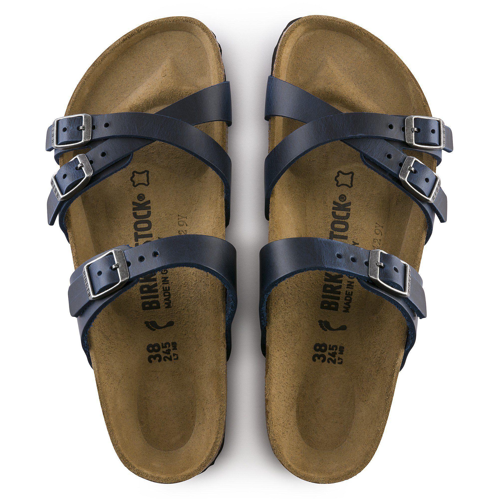 Franca Oiled Leather Blue Product Image