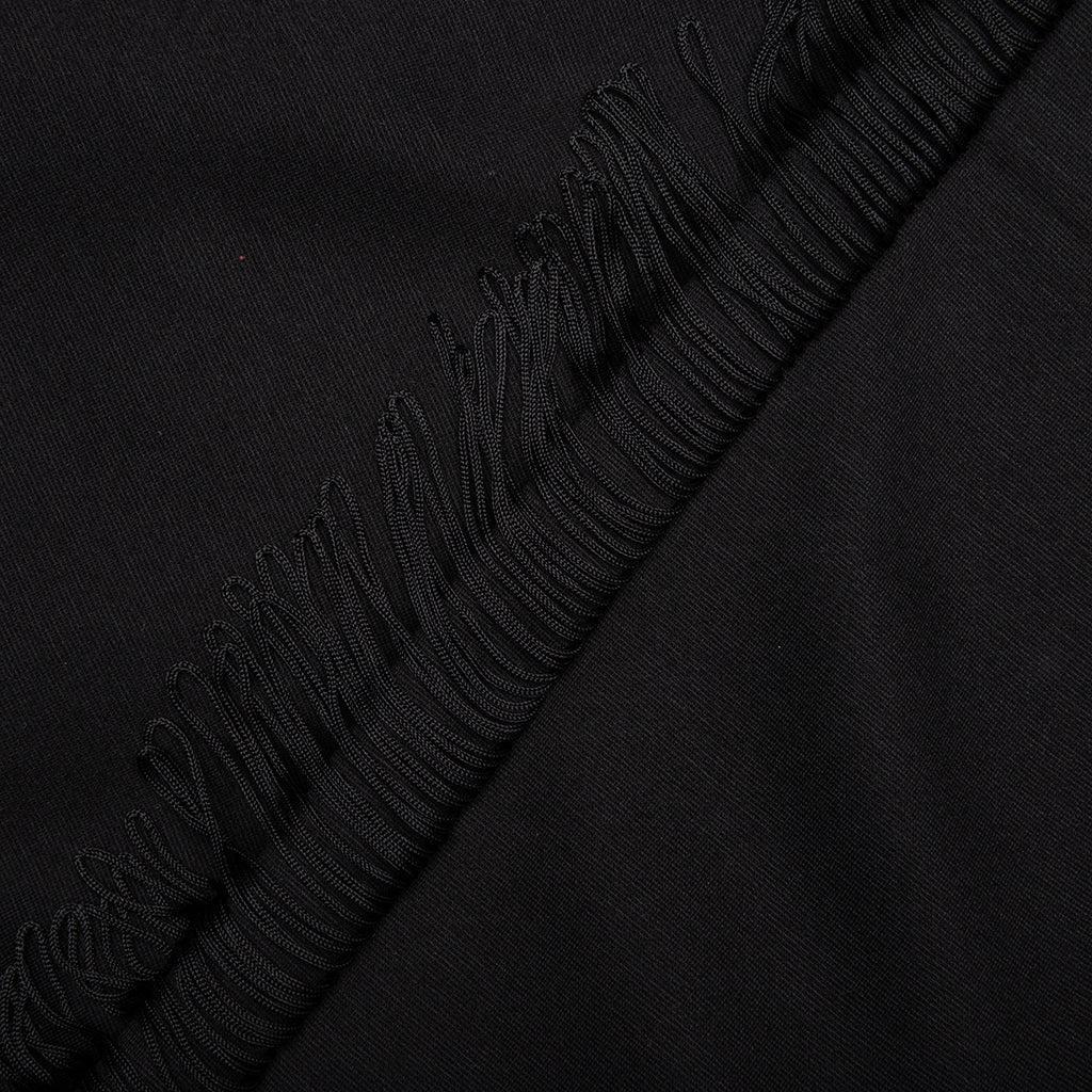 Rayon Jersey Fringe Boot-Cut Track Pant - Black Male Product Image
