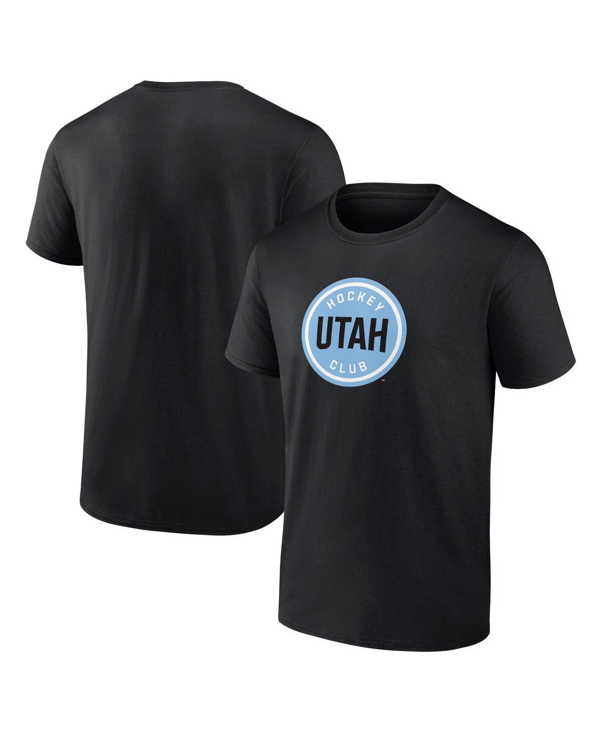 Mens Fanatics Black Utah Hockey Club Draft Logo T-Shirt Product Image