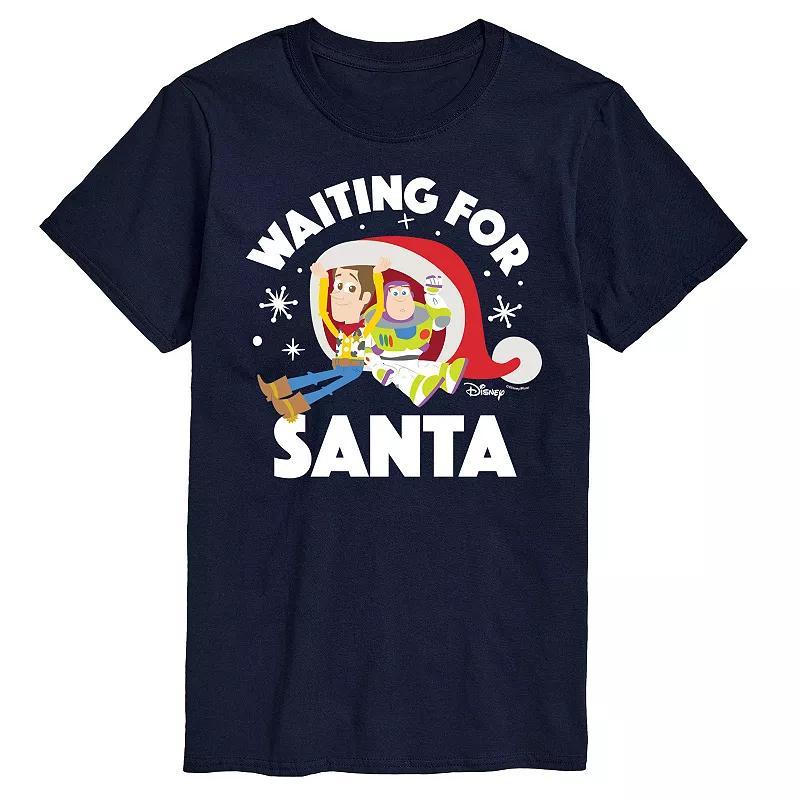 Disney / Pixars Toy Story Woody & Buzz Lightyear Mens Waiting For Santa Graphic Tee Product Image