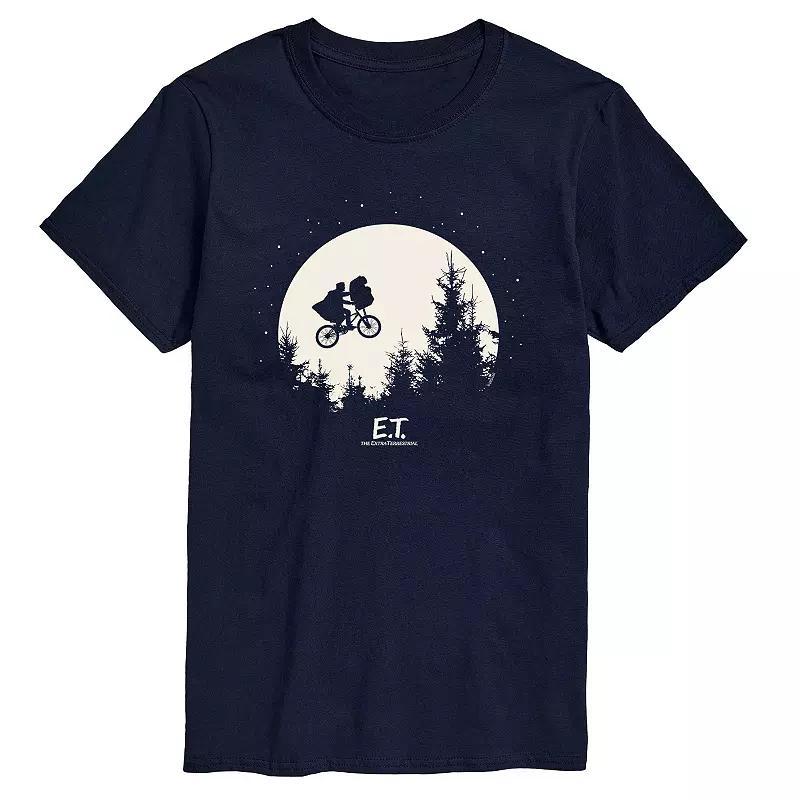 Mens Care Bears Space Out Dark Graphic Tee Blue Product Image