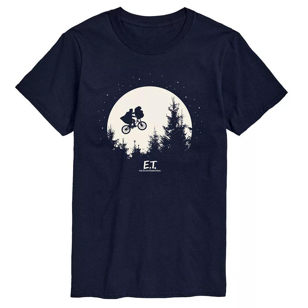 Mens Care Bears Space Out Dark Graphic Tee Blue Product Image