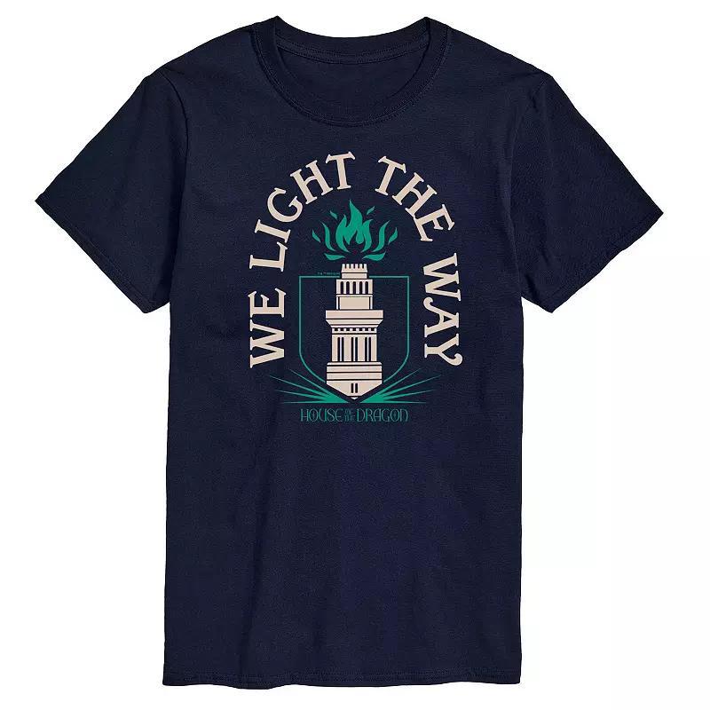Mens House Of The Dragon We Light The Way Graphic Tee Blue Product Image