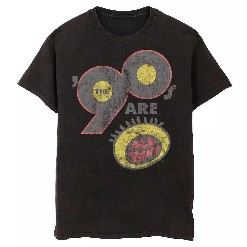 Men's Nickelodeon The '90s Are All That Graphic Tee, Size: Medium, Black Product Image