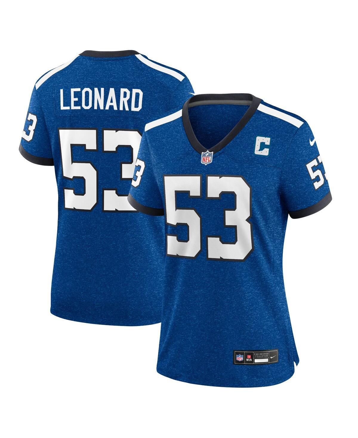 Women's Nike Shaquille Leonard Blue Indianapolis Colts Player Jersey, Size: Small Product Image