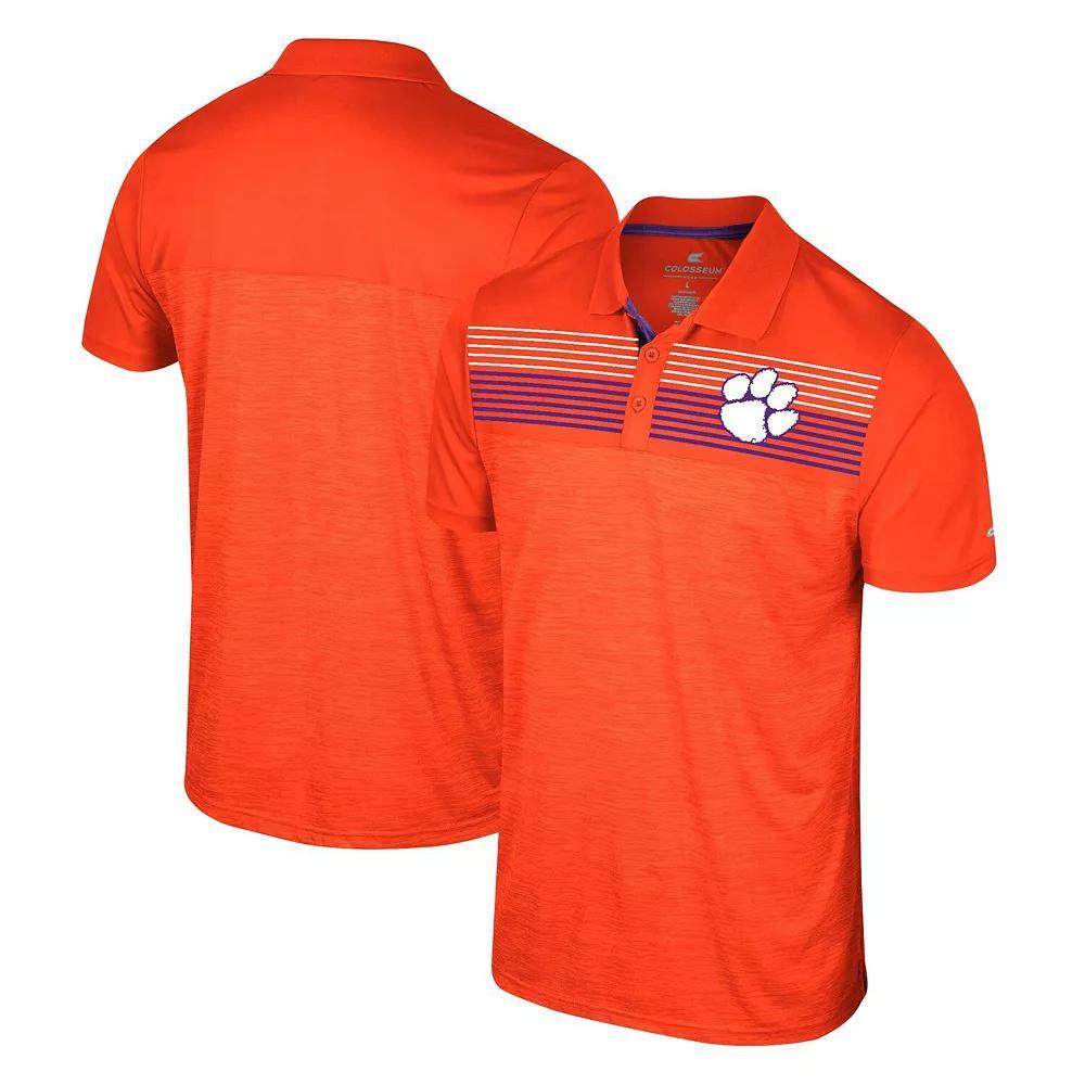 Men's Colosseum Orange Clemson Tigers Langmore Polo, Size: Large Product Image