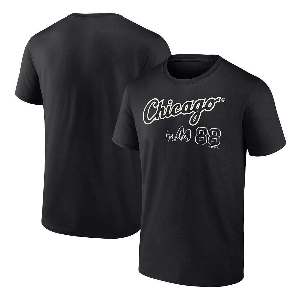 Men's Fanatics Branded Luis Robert Black Chicago White Sox Player Name & Number T-Shirt, Size: Medium Product Image