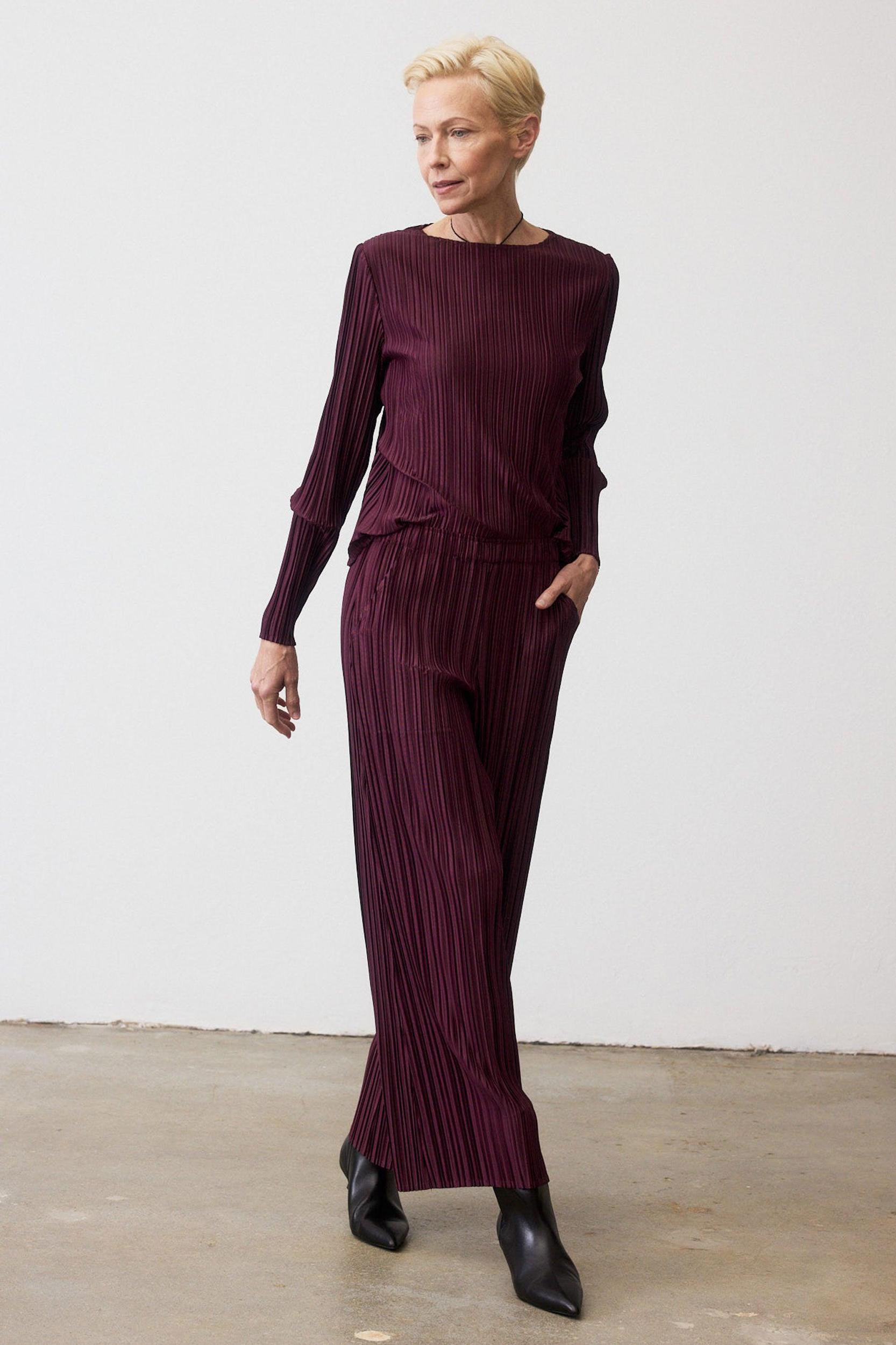 Relaxed Pleated Top Product Image