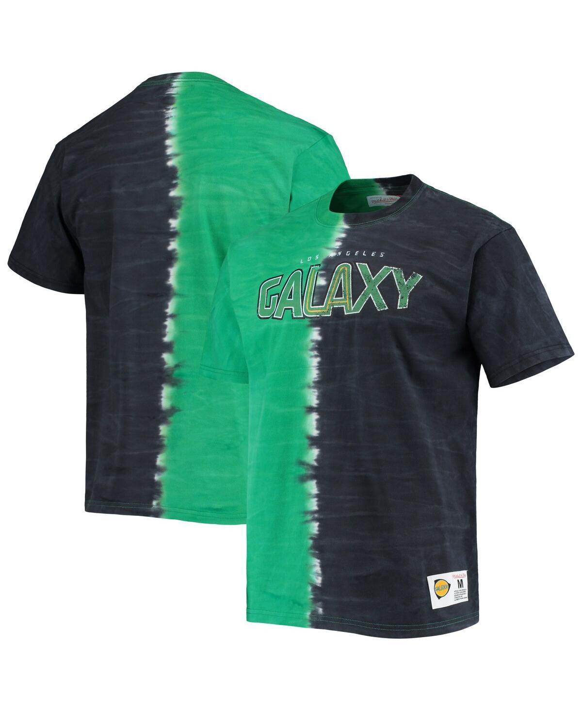 Men's Mitchell & Ness Green LA Galaxy Vertical Tie-Dye Top, Size: Small Product Image