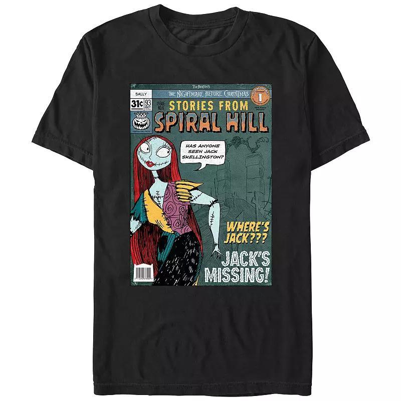 Disney's The Nightmare Before Christmas Stories From Spiral Hill Men's Graphic Tee, Size: XL, Black Product Image