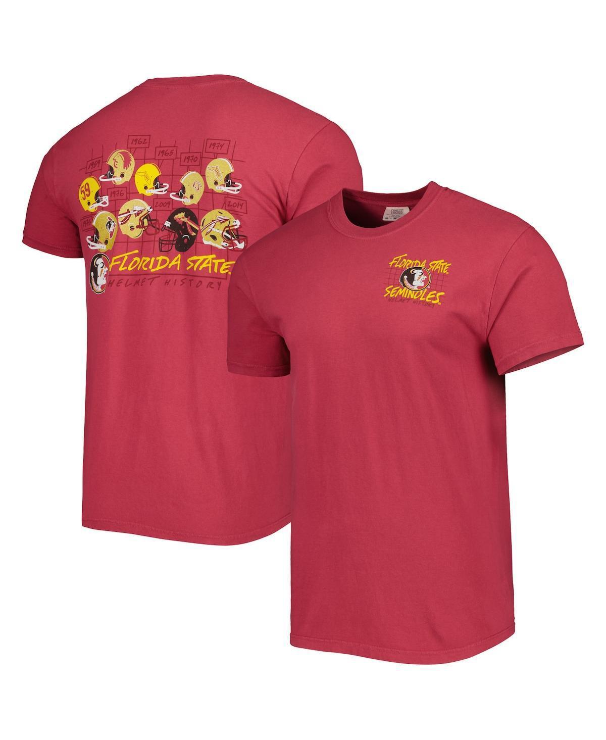 Men's Garnet Florida State Seminoles Vault Helmet History Comfort T-Shirt, Size: Small, Red Product Image
