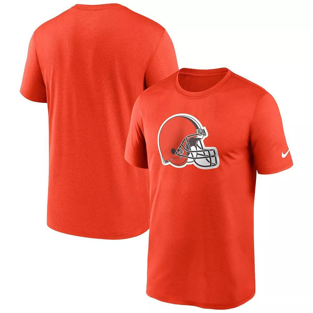 Men's Nike  Orange Cleveland Browns Legend Logo Performance T-Shirt, Size: Large Product Image