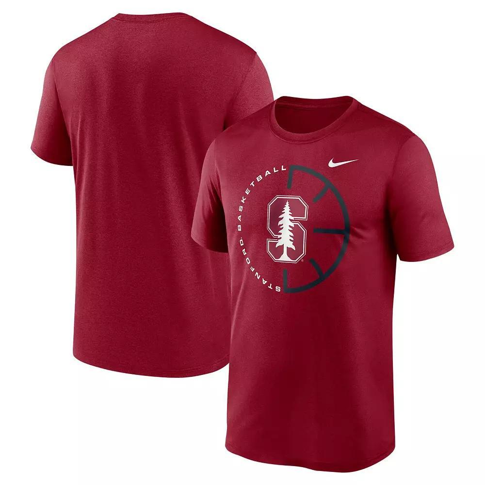 Men's Nike Cardinal Stanford Cardinal Legend Basketball Icon Performance T-Shirt, Size: Medium, Red Product Image