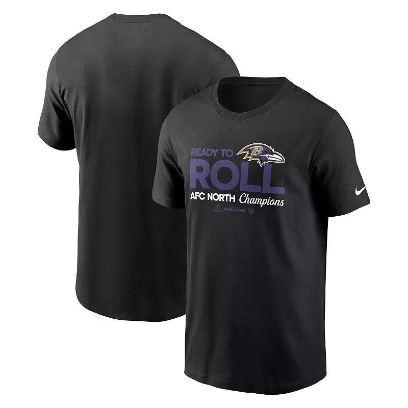 Mens Nike Baltimore Ravens 2024 AFC North Division Champions Locker Room Trophy Collection T-Shirt Product Image