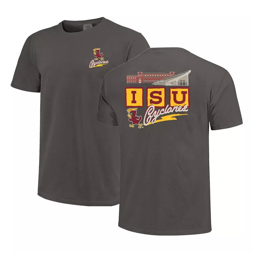 Mens Graphite Iowa State Cyclones Vault Stadium Comfort Color T-Shirt Product Image