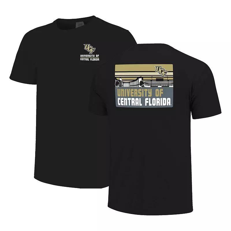 Men's Black UCF Knights Striped Campus Skyline T-Shirt, Size: Large Product Image