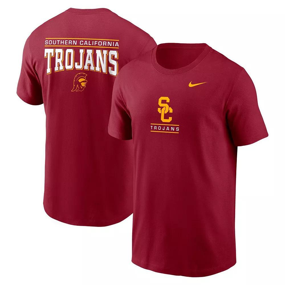 Men's Nike Cardinal USC Trojans 2-Hit T-Shirt, Size: Large, Red Product Image