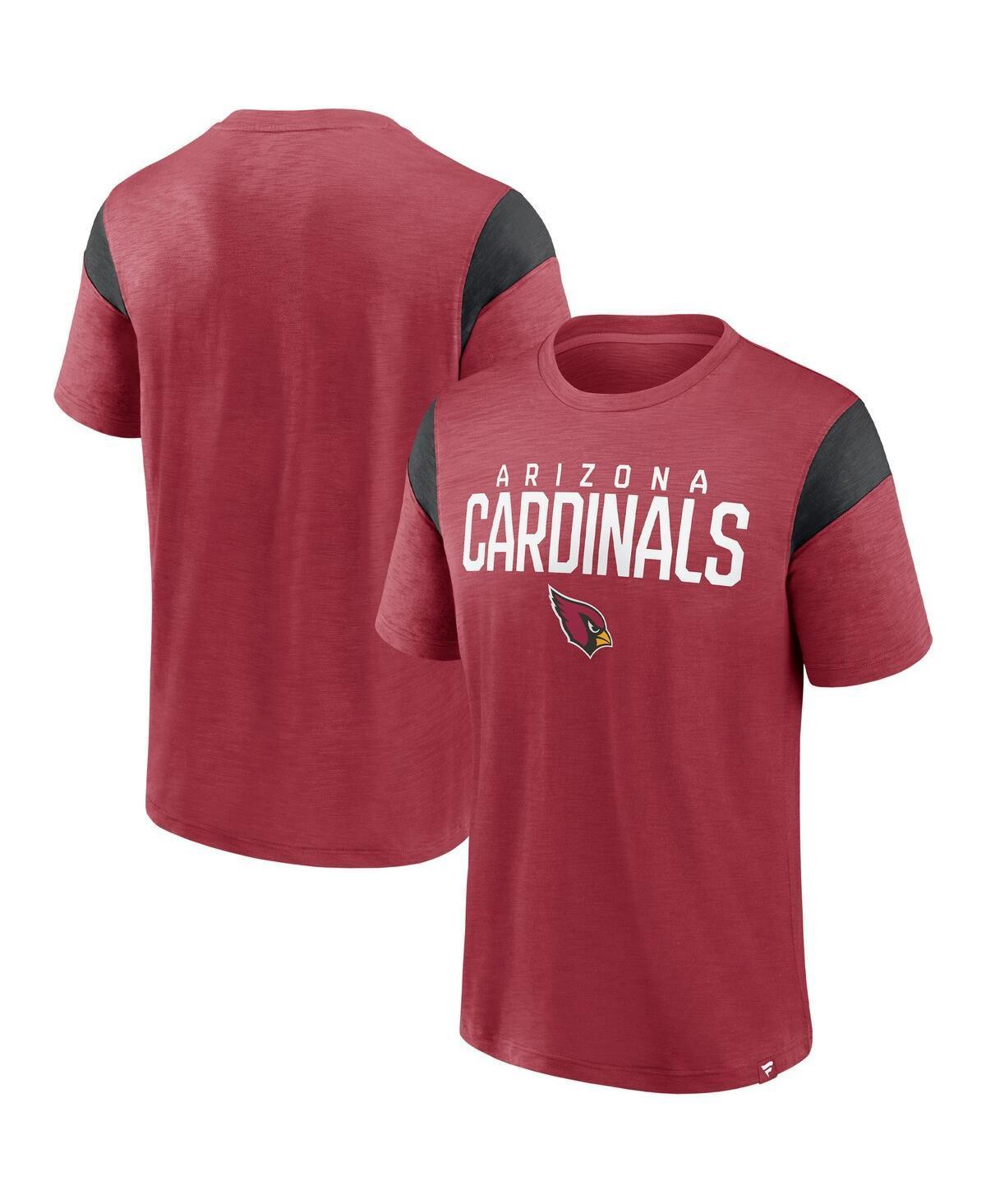 Men's Fanatics Branded Cardinal/Black Arizona Cardinals Home Stretch Team T-Shirt, Size: Small, Red Product Image