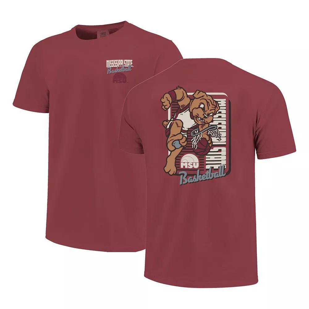 Men's Maroon Mississippi State Bulldogs Comfort Colors Mascot Dunk T-Shirt, Size: 2XL, Mst Red Product Image