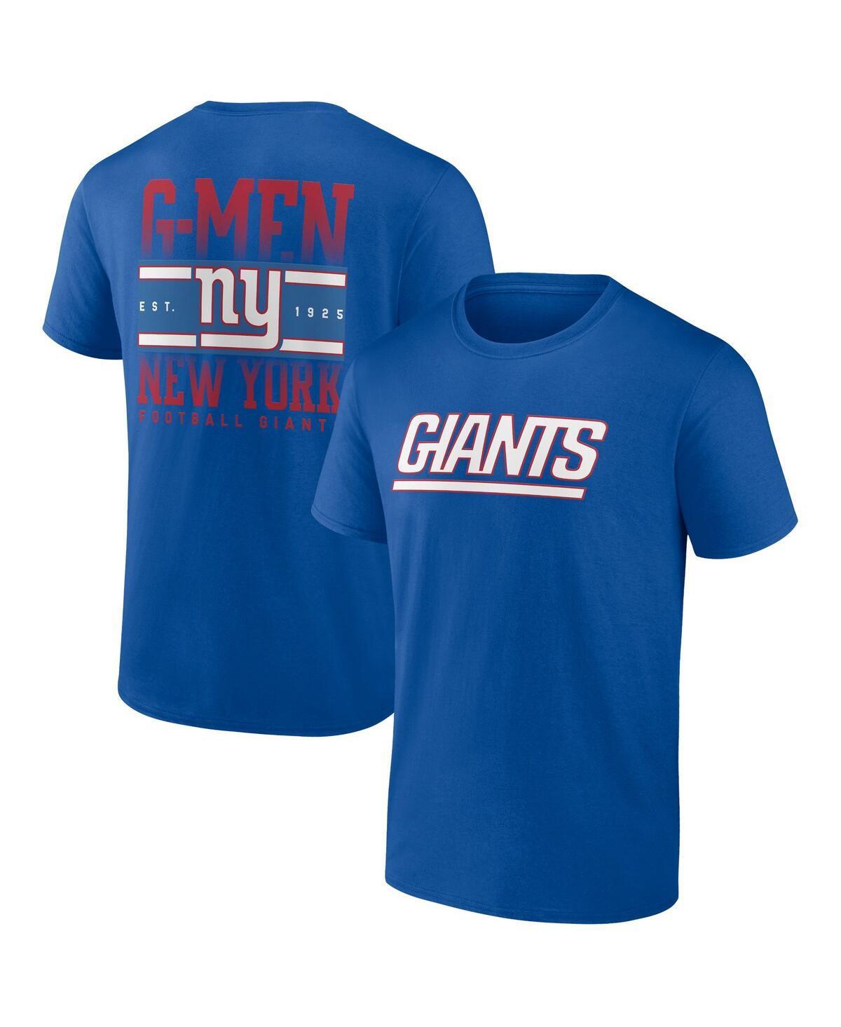 Men's Profile  Royal New York Giants Big & Tall Two-Sided T-Shirt, Size: 5XB, Blue Product Image
