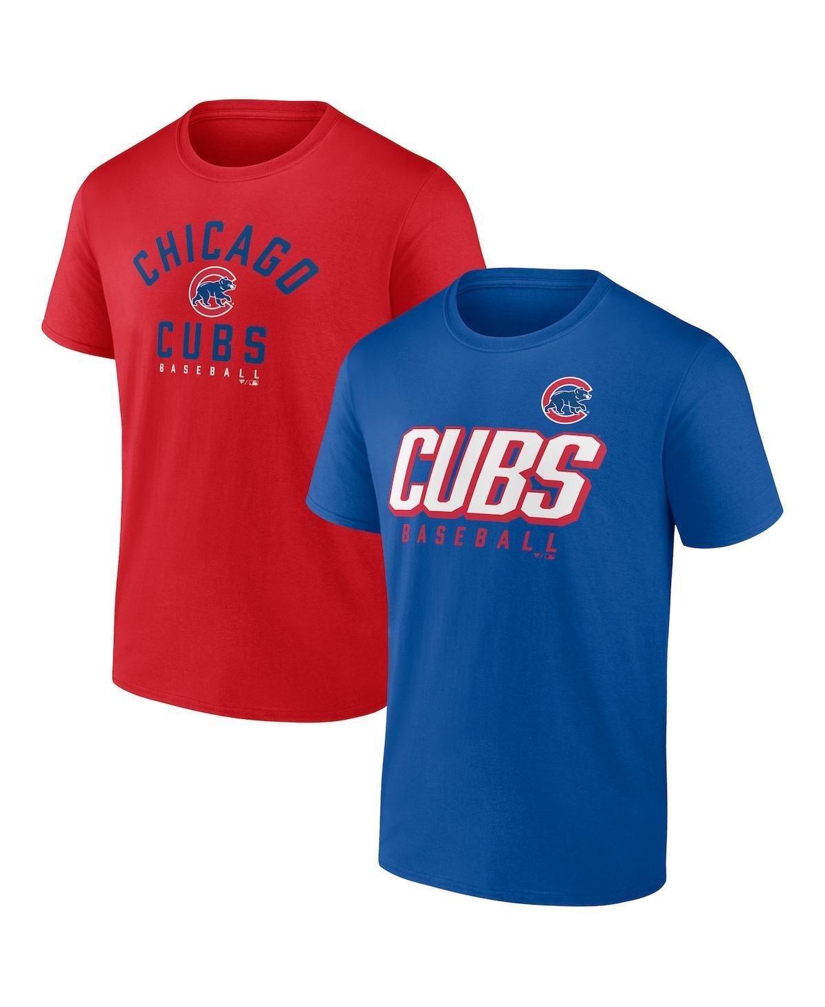 Mens Fanatics Branded Royal/Red Chicago Cubs Player Pack T-Shirt Combo Set Product Image