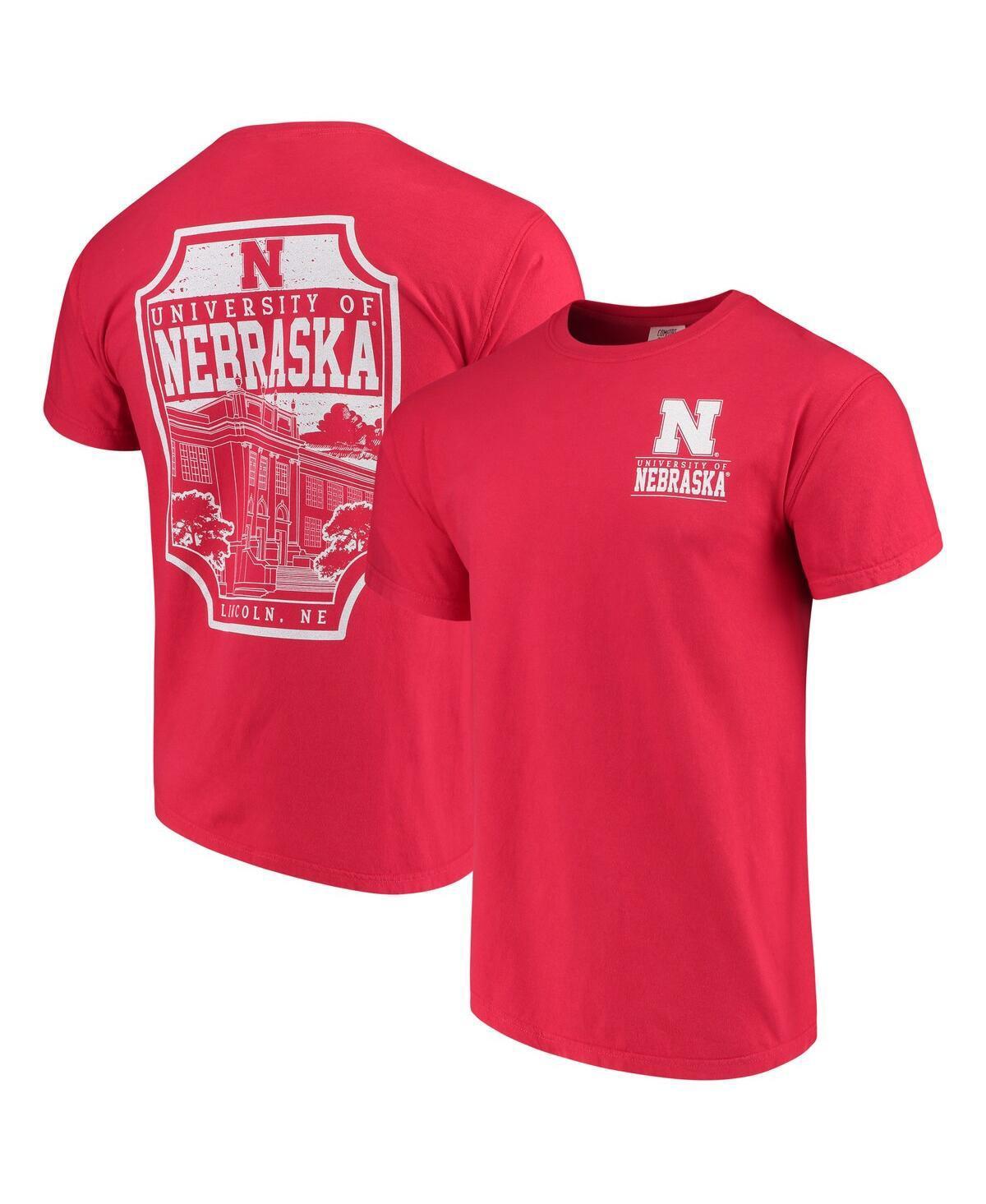 Men's Scarlet Nebraska Huskers Comfort Colors Campus Icon T-Shirt, Size: 2XL, Red Product Image
