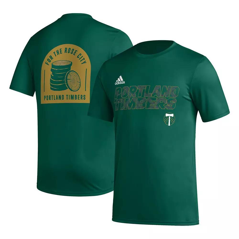 Men's adidas Green Portland Timbers Team Jersey Hook AEROREADY T-Shirt, Size: Medium Product Image