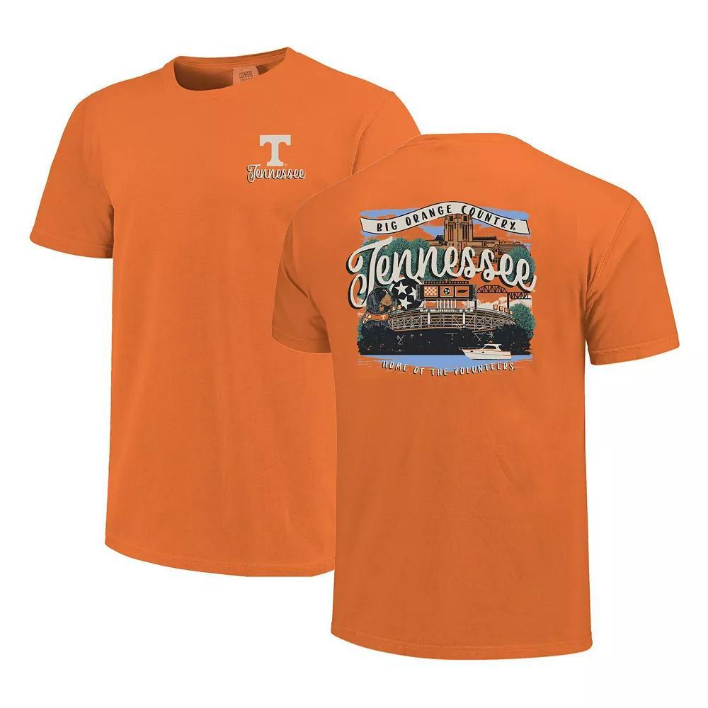 Women's Tennessee Orange Tennessee Volunteers Comfort Colors Campus Scene Drawing Script T-Shirt, Size: Small Product Image