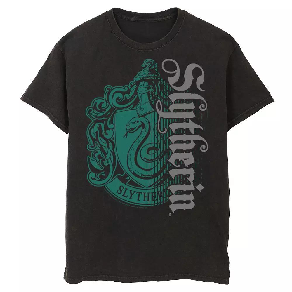 Men's Harry Potter Slytherin Dark Badge Logo Tee, Size: Medium, Black Product Image