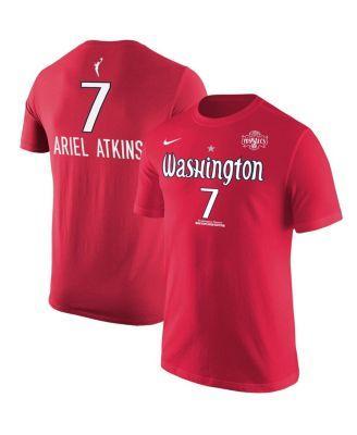 Mens Nike Ariel Atkins Red Washington Mystics Explorer Edition Name Number T-shirt Product Image