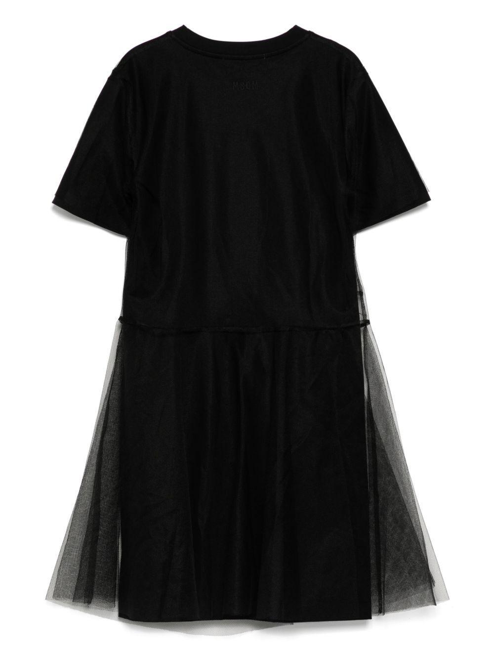 mesh detailing dress Product Image