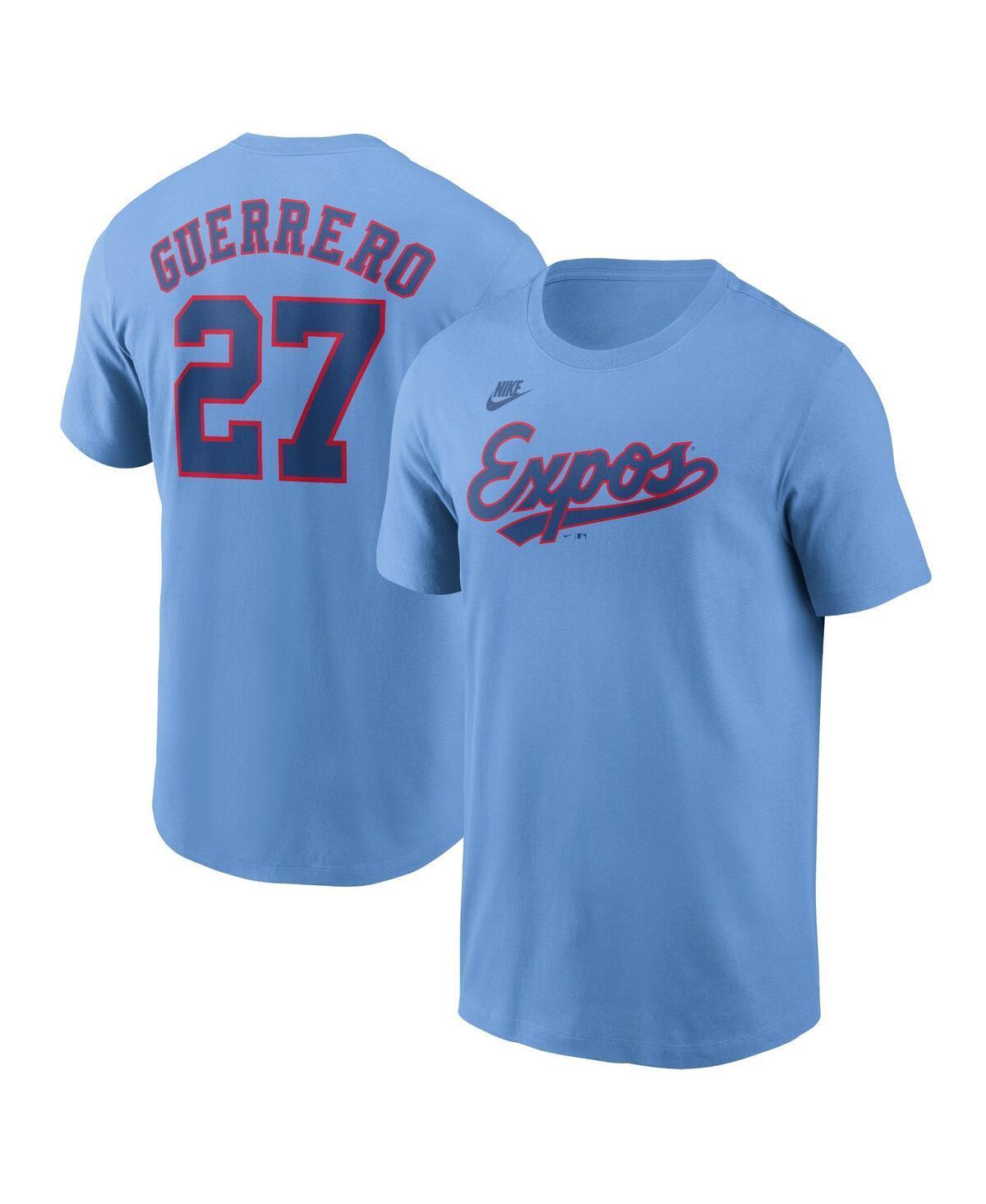 Men's Nike Vladimir Guerrero Powder Blue Montreal Expos Cooperstown Collection Fuse Name & Number T-Shirt, Size: Medium, Mlb Light Product Image