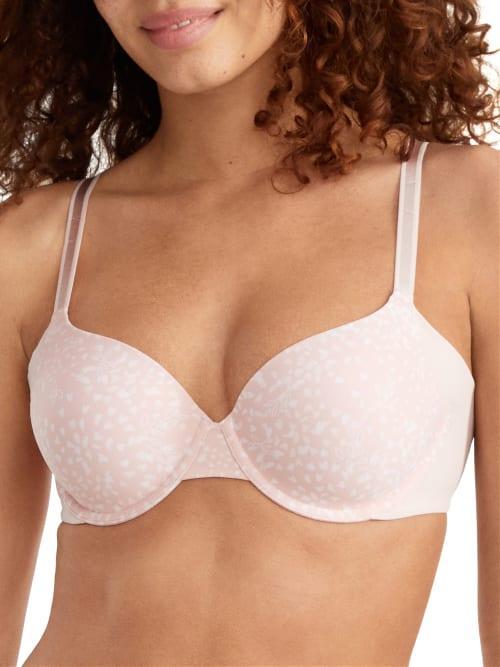 Warners No Side Effects® Seamless Underarm-Smoothing Comfort Underwire Lightly Lined T-Shirt Bra RA3061A, Women's, Size: 34 B, Toasted Brown Product Image