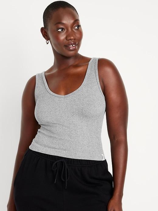 Rib-Knit Seamless Tank Top Product Image