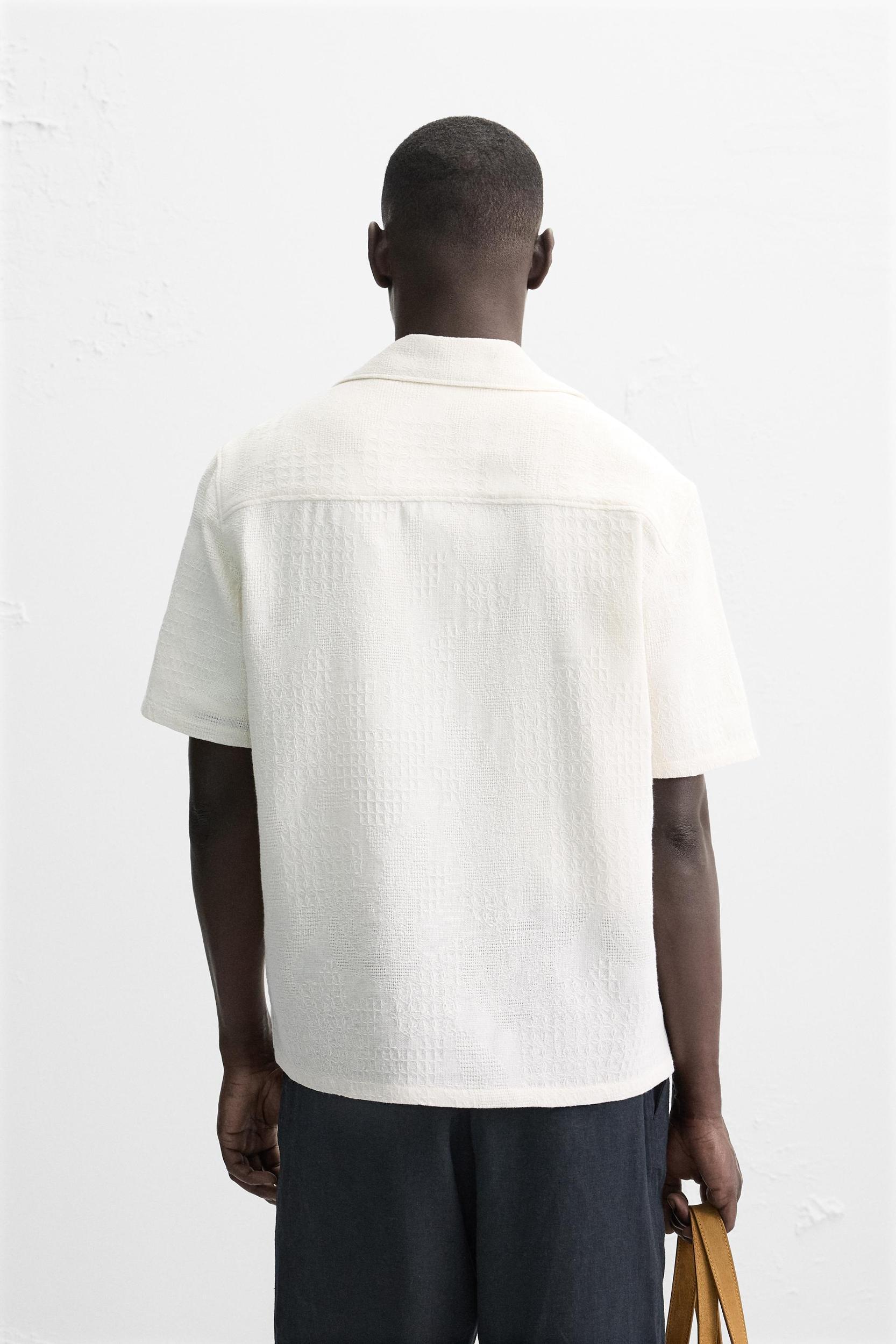 RELAXED FIT JACQUARD SHIRT Product Image