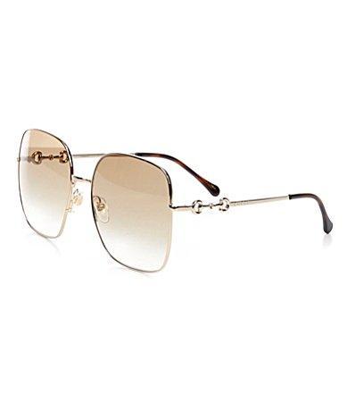 Oversized Square Metal Sunglasses Product Image