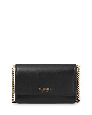 Womens Morgan Saffiano Leather Flap Chain Wallet Product Image