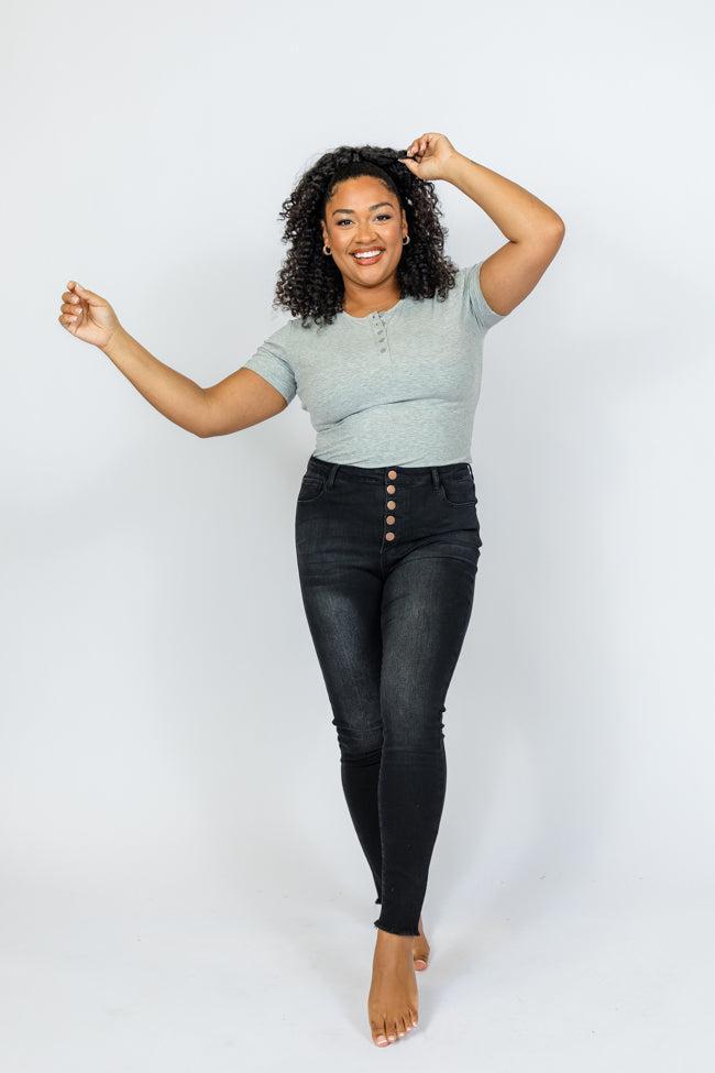 Chelsie Black Skinny Tall Jeans FINAL SALE Product Image
