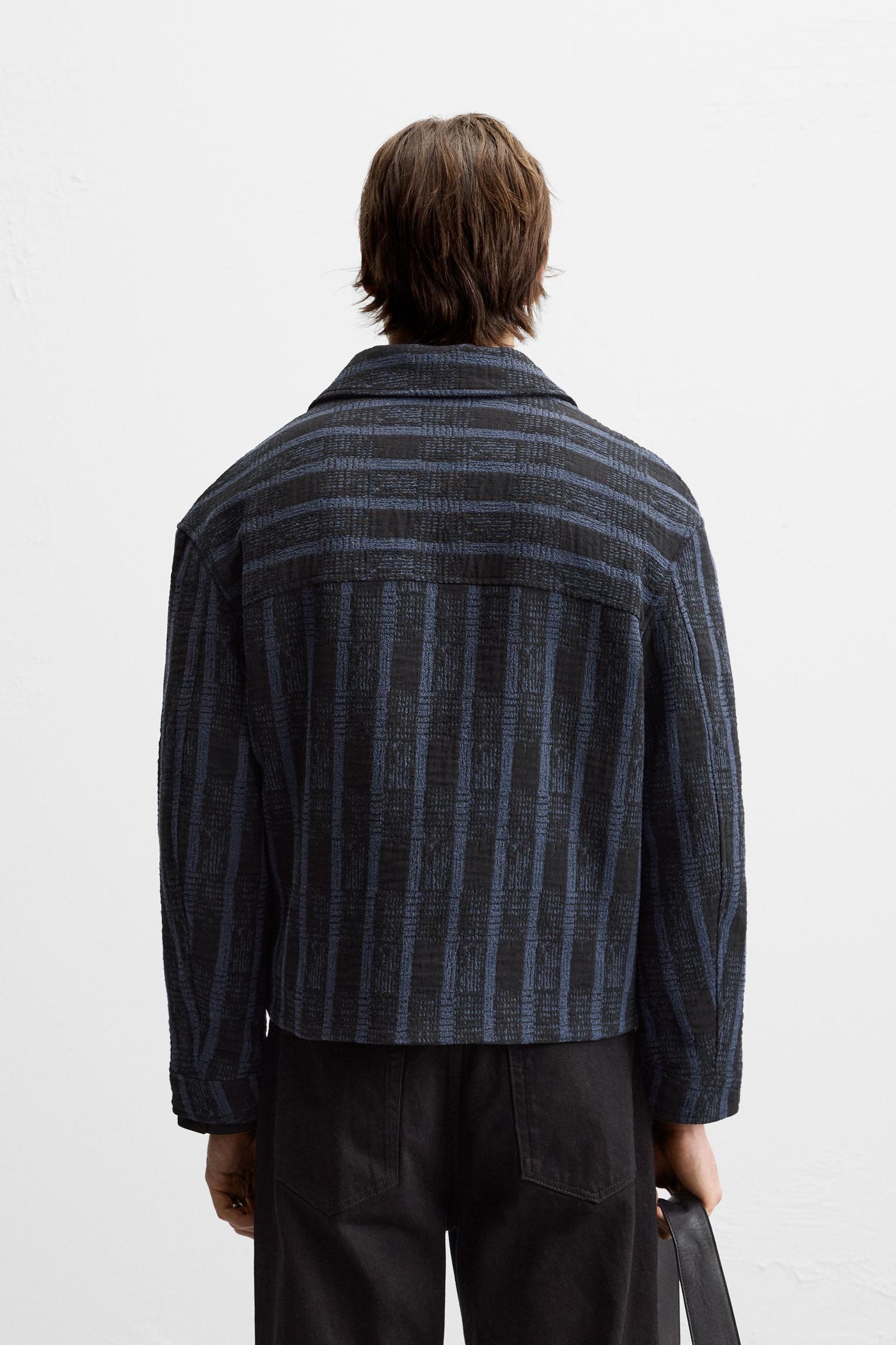 STRIPED JACQUARD JACKET Product Image