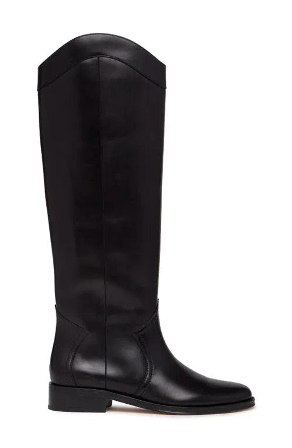 PAIGE Raina Knee High Riding Boot In Black Product Image