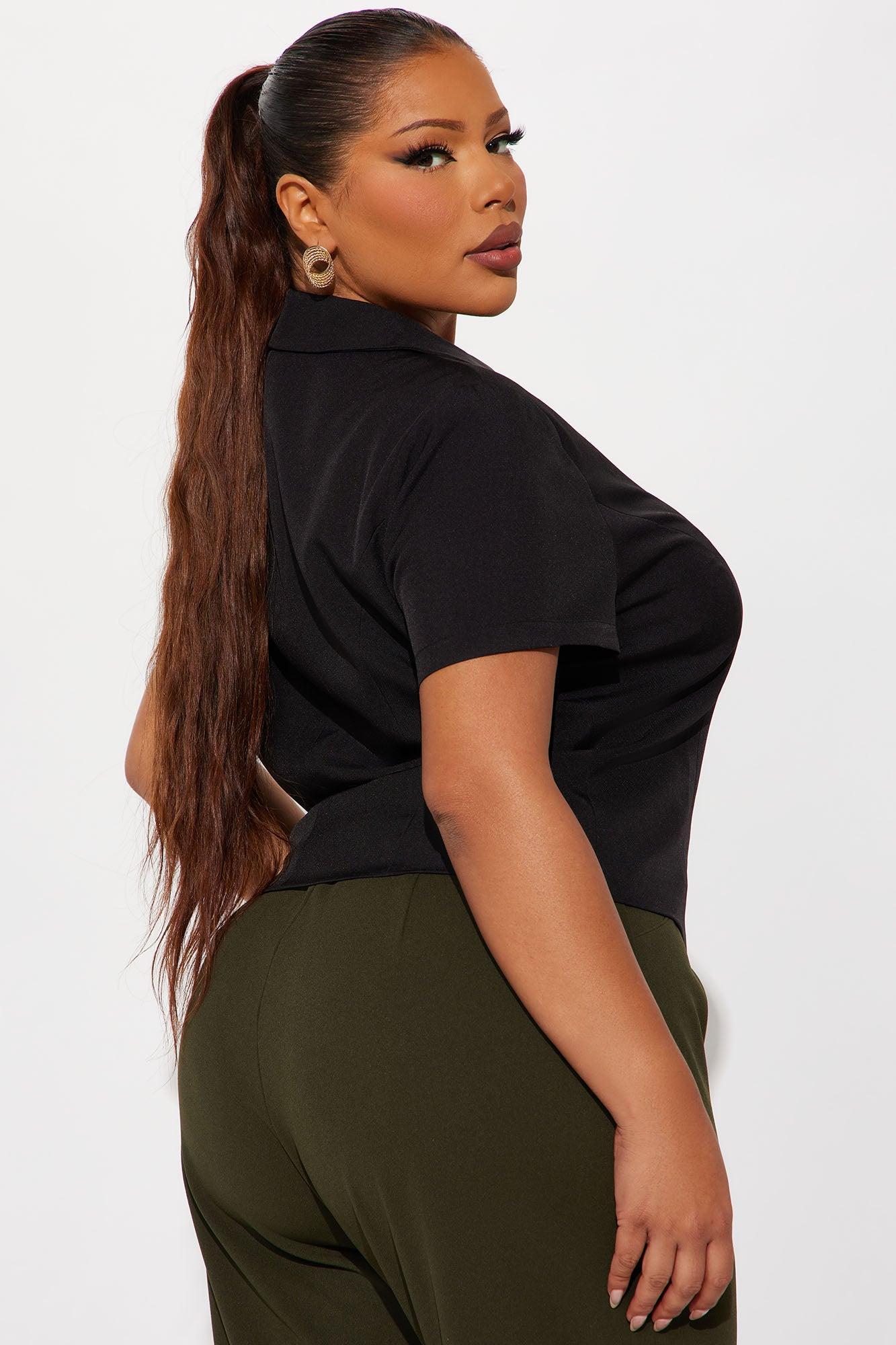 Late Calls Blouse Top - Black Product Image