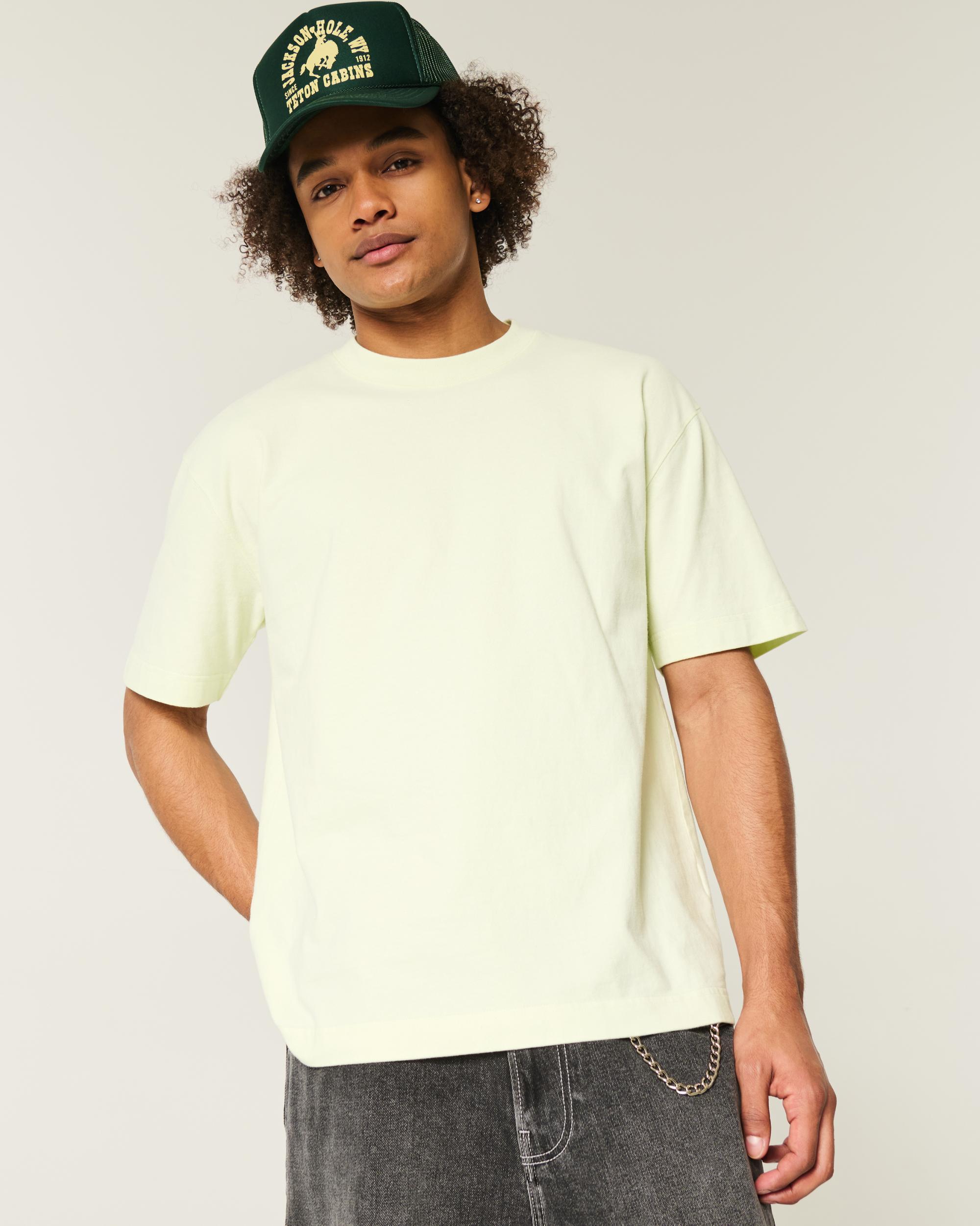 Boxy Heavyweight Camo Crew T-Shirt Product Image