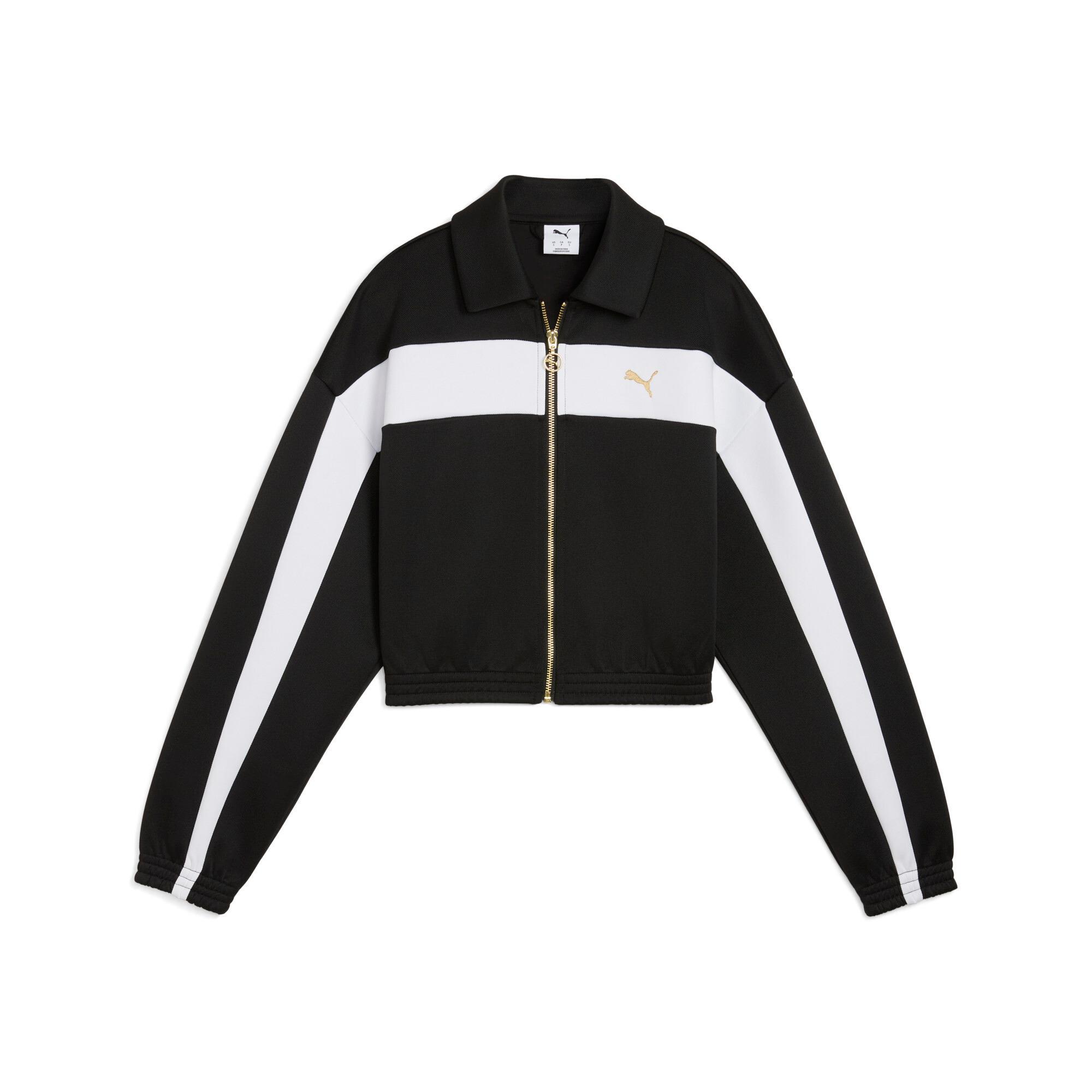 PUMA Womens Relaxed Crop Track Jacket Product Image