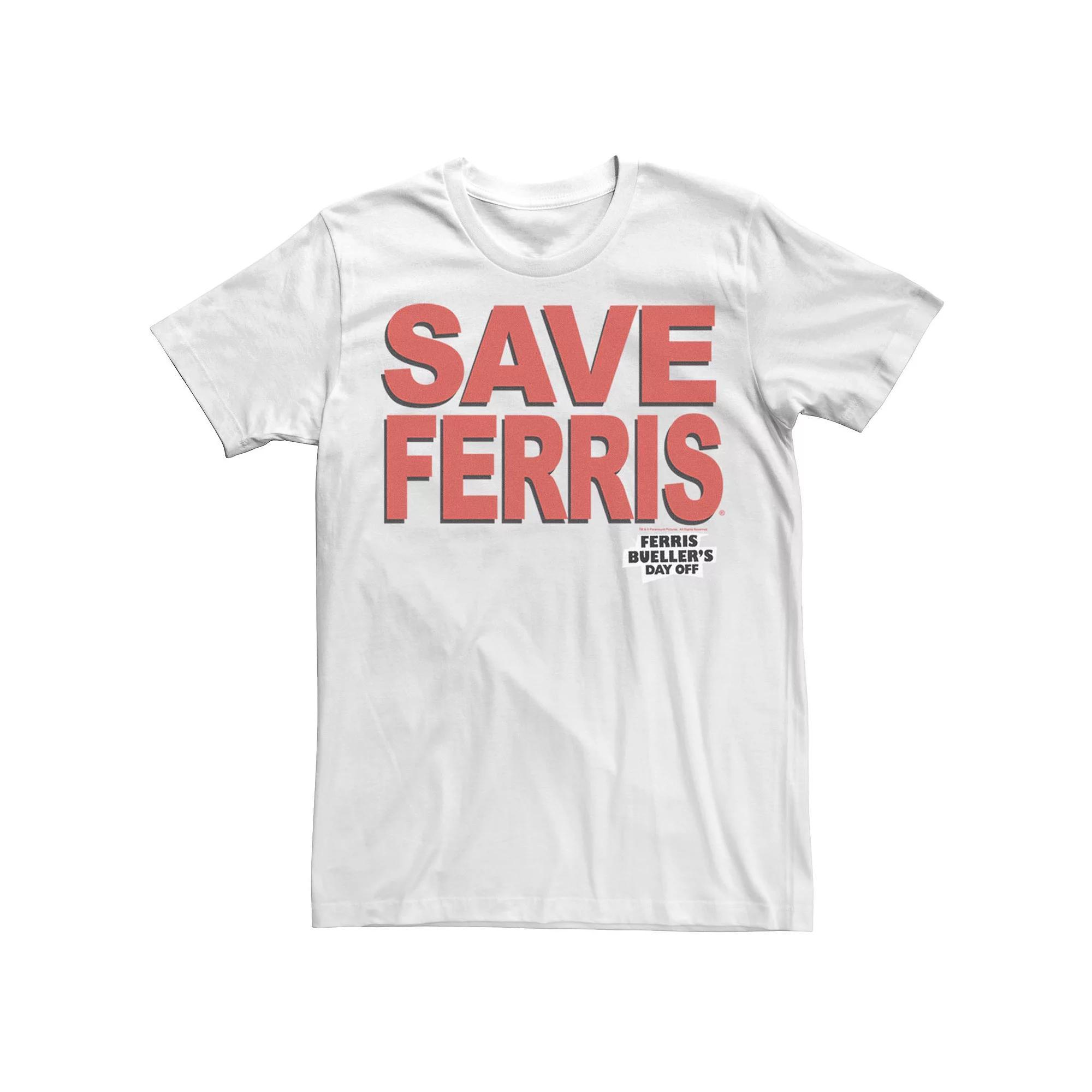 Men's Save Ferris Tee, Size: Medium, White Product Image