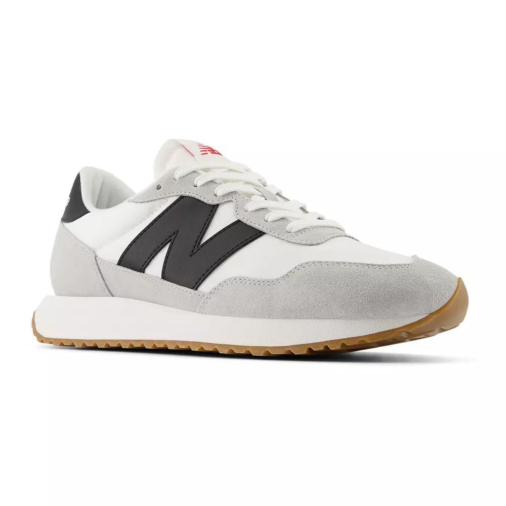 New Balance® 237 Men's Running Shoes, Size: 15, White Gray Product Image