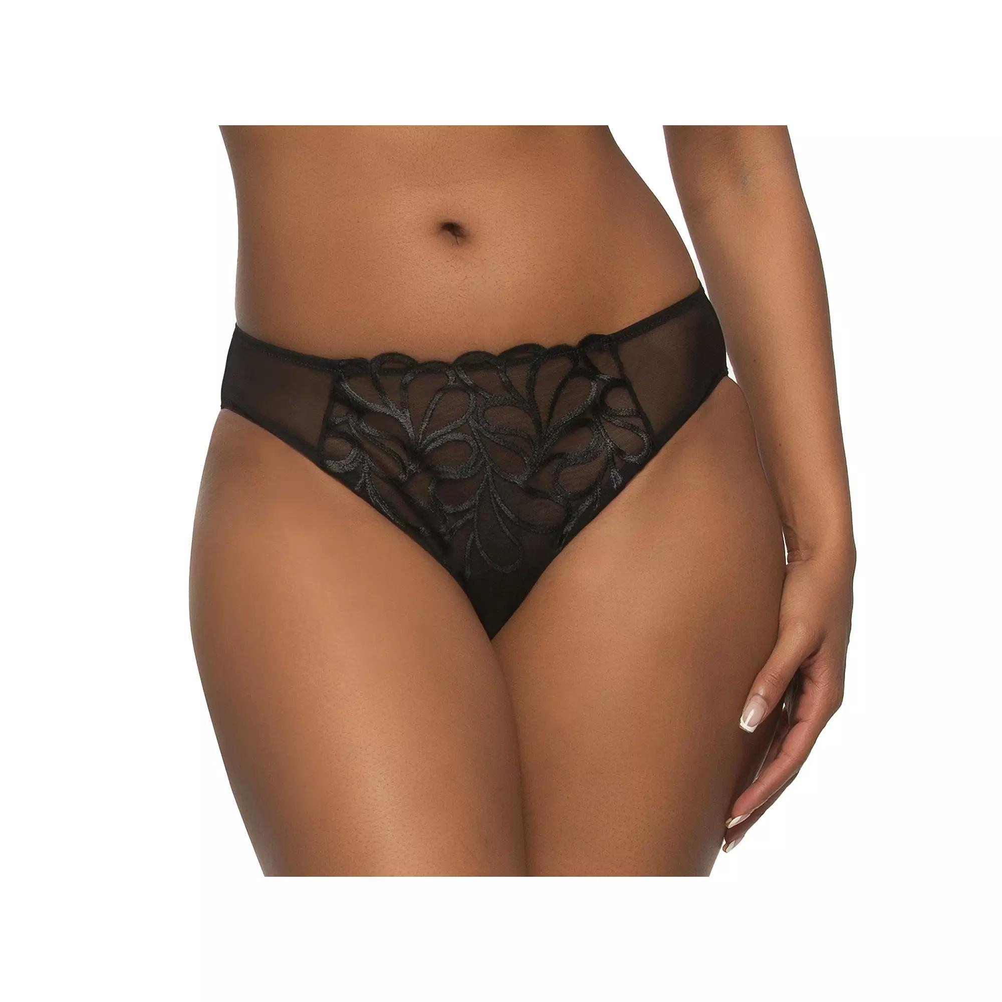 Women's Paramour by Felina Lotus Hi-Cut Brief Panty 635088, Size: Large, Pink Product Image