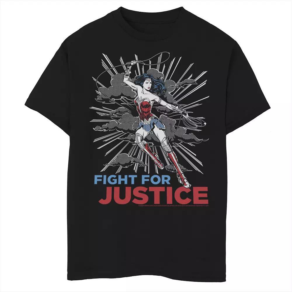 Boys 8-20 Wonder Woman Fight For Justice Poster Tee, Boys Product Image