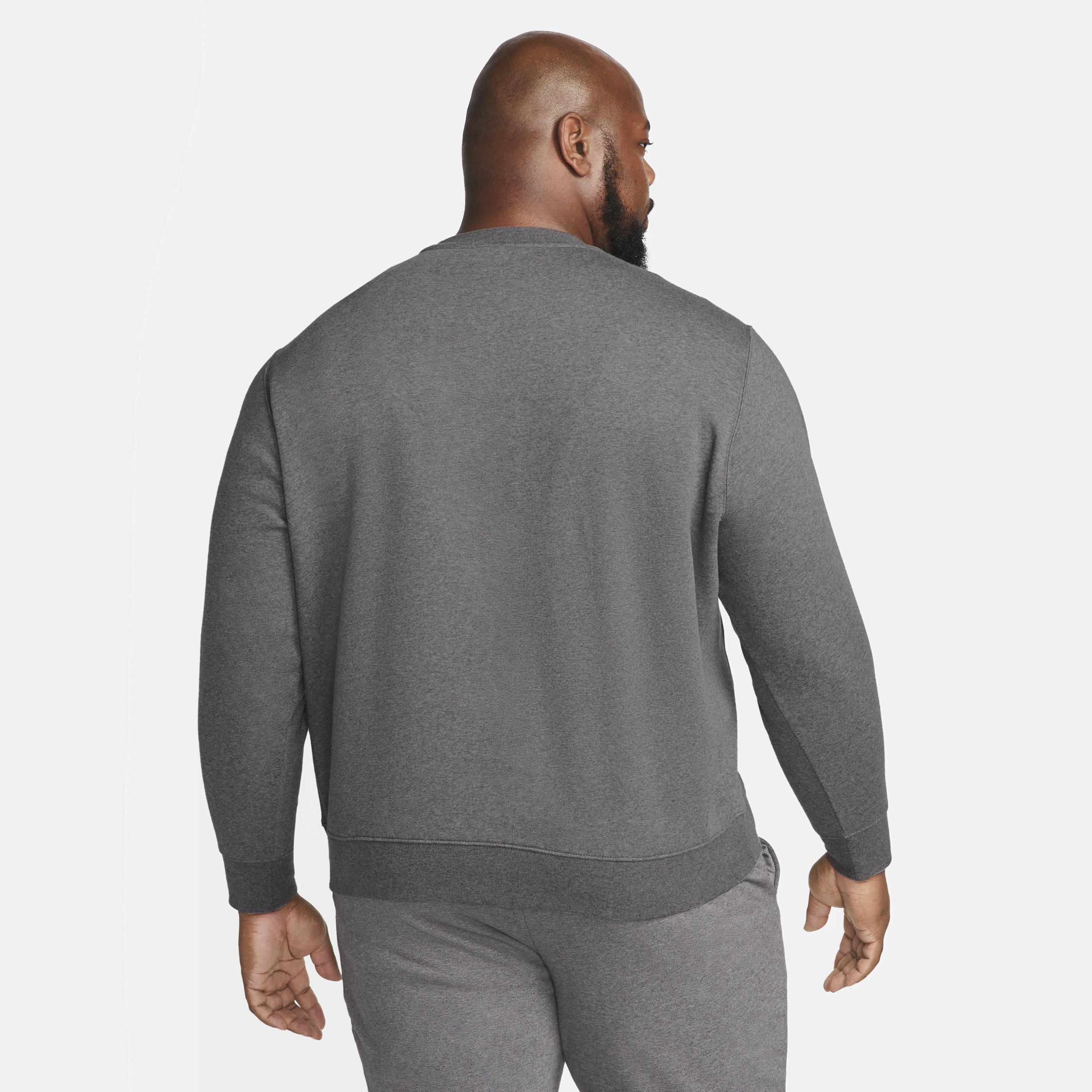 Men's Nike Club Fleece Crew, Size: Large, Dark Gray Grey Product Image